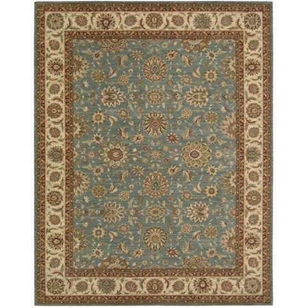 NOURISON Nourison 67100 Living Treasures Area Rug Collection Aqua 3 ft 6 in. x 5 ft 6 in. Rectangle 99446671004
